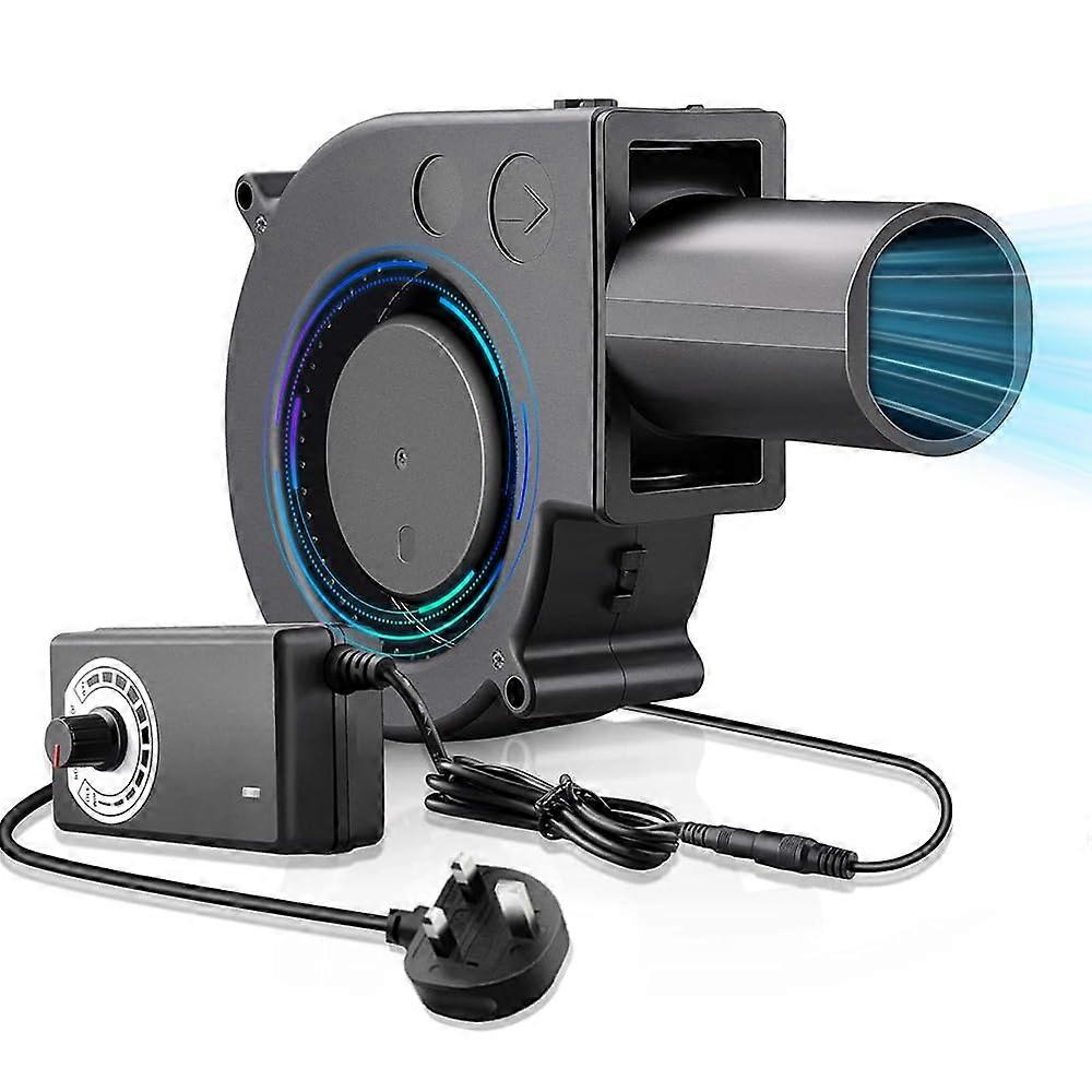 12V Centrifugal Blower Fan with Variable Speed Control for BBQ, Cooling, Heaters, Ventilation