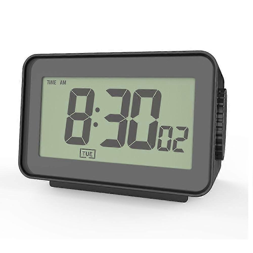 Digital Alarm Clock, Lcd Clock For Bedroom, Electronic Desktop Clock With Temperature Display, ,bed