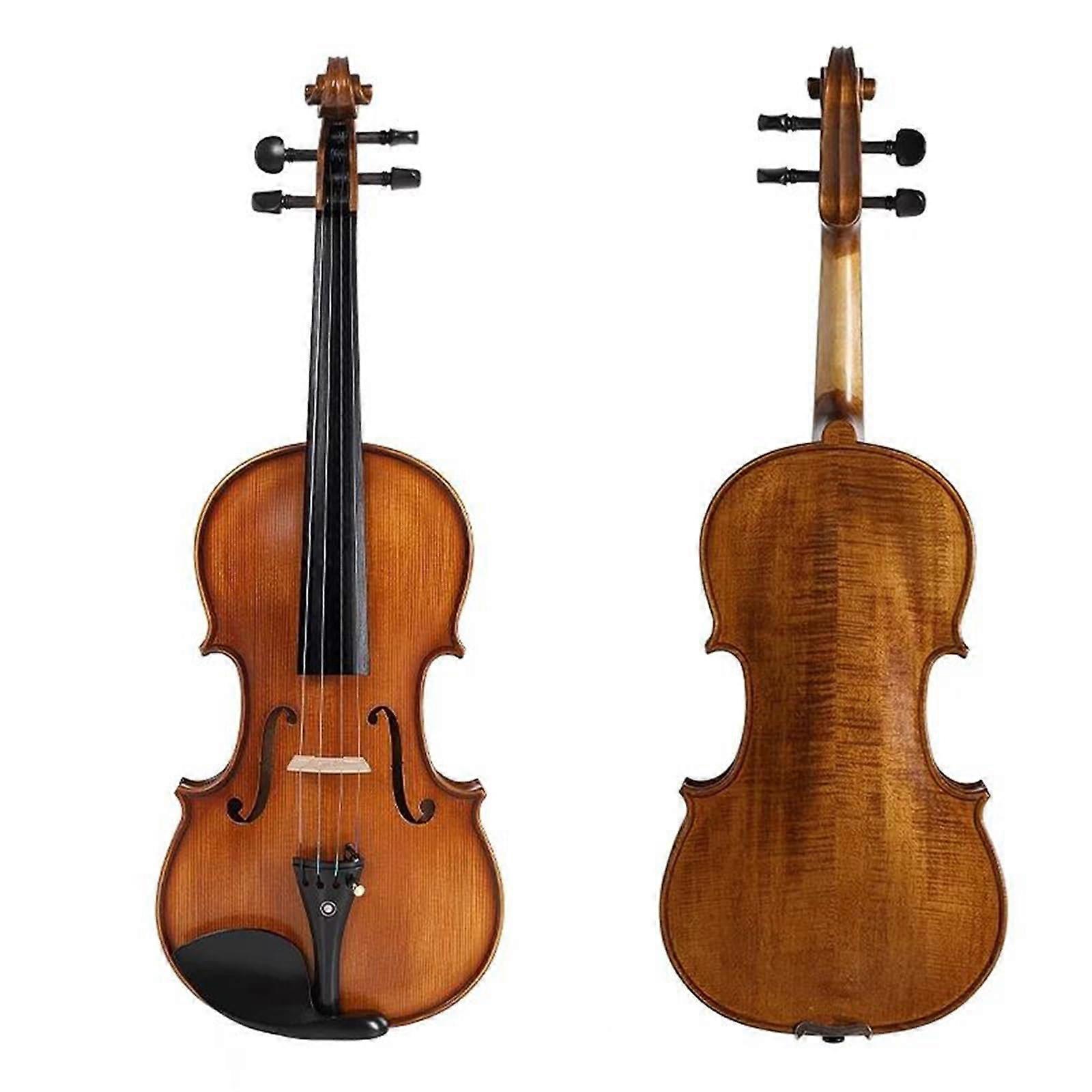 Professional 4/4 Violin with Solid Spruce  and Maple Back for Adults Beginners Elegant Tone