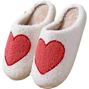 Unisex-Hausschuhe „Meet Me at Midnight“ – weich, bestickt, flauschig, warm, für drinnen und draußen, Paarschuhe