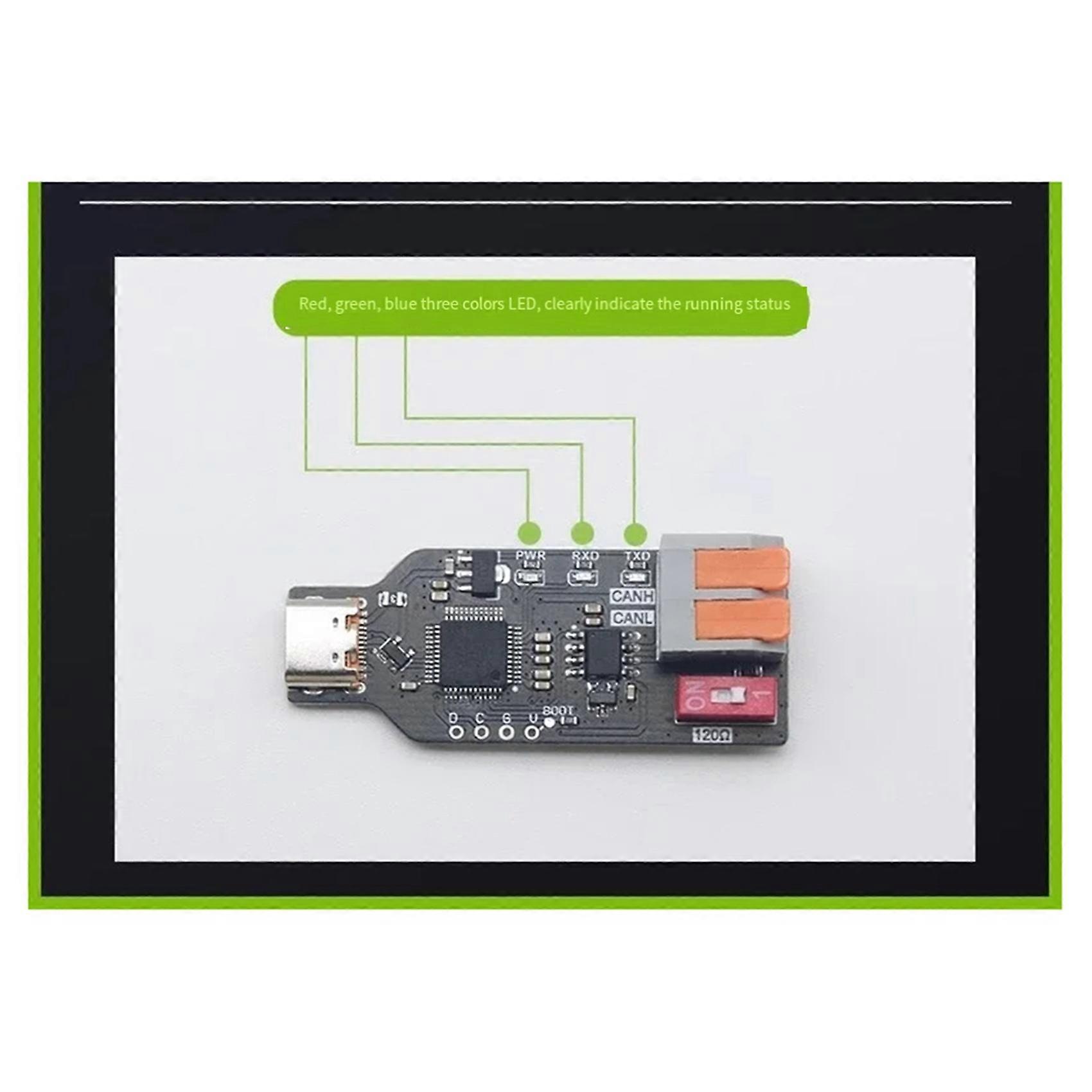 2X USBCAN Converter CANABLE Transceiver USB to CAN Debugger Protocol Analyzer Socketcan Compatible for PCAN