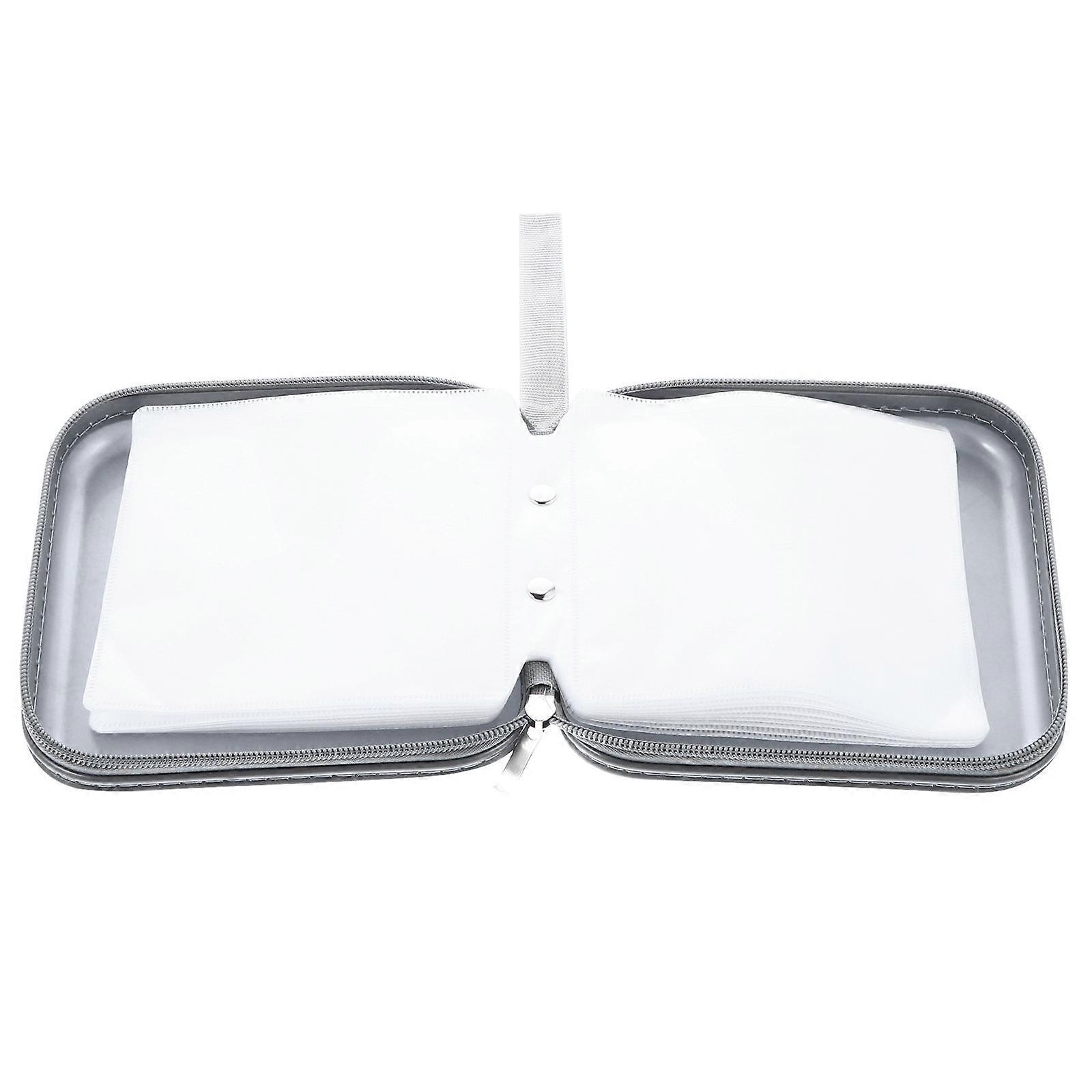 Dvd Organizer Silver Capacity Case with 3Pcs for Cd Storage Use