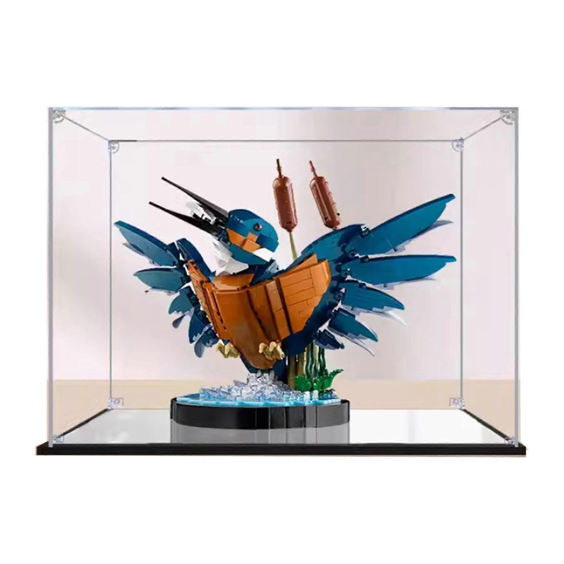 Display Case for  10331 Kingfisher Model, Clear Dustproof 3mm Acrylic Box