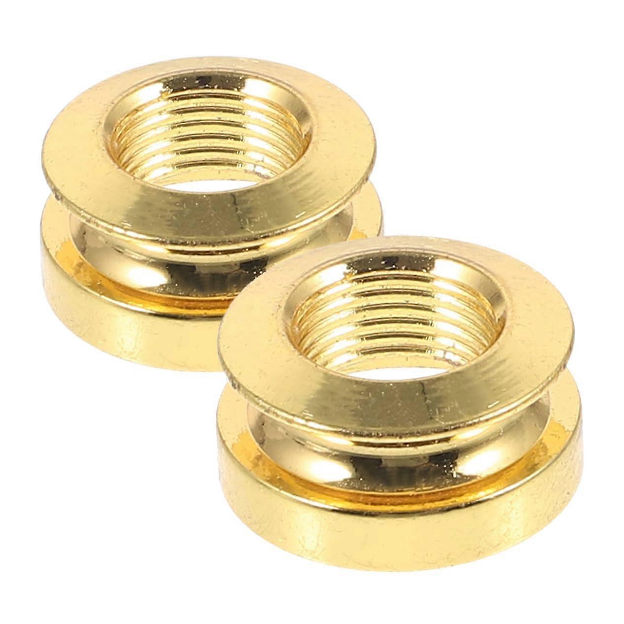 2pcs Acoustic Guitar Strap Adapter with Noise Reducing Endpin Strap Button for Secure Attachment