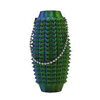 Fidget Keychain for Anxiety Relief, 3D Printed Spiky Stim Toy for Autism, Adults, Red Blue Green