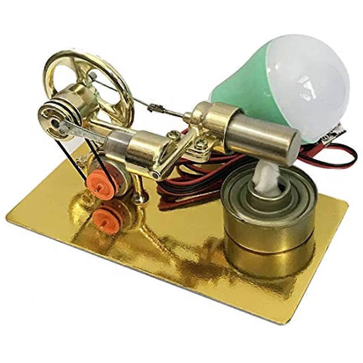 Stirling Engine Kit DIY Metal Generator Model for Thermal Energy Conversion and Physics Experiments