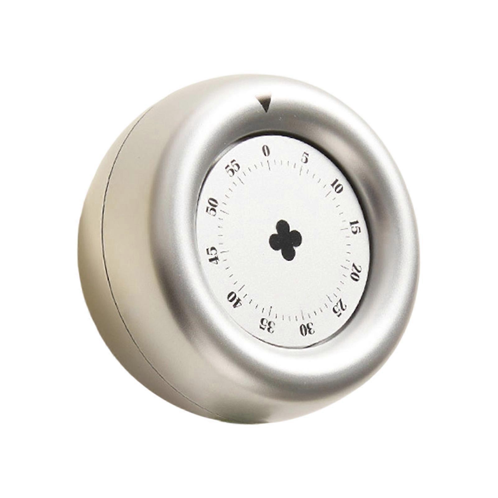 No-Battery Mechanical Kitchen Timer - Magnetic Back & Loud Ring - for Visual Countdown Cooking