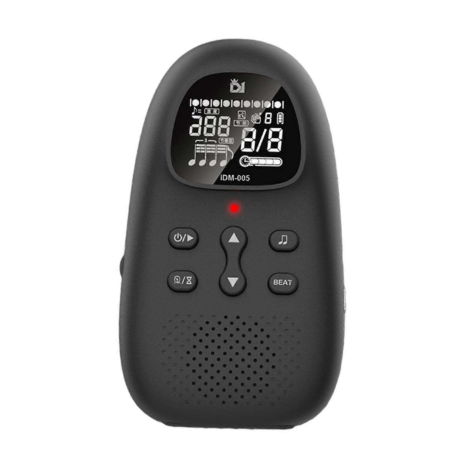 Electric Metronome Volume Adjustable Lightweight Beat Tempo with Timer Mini