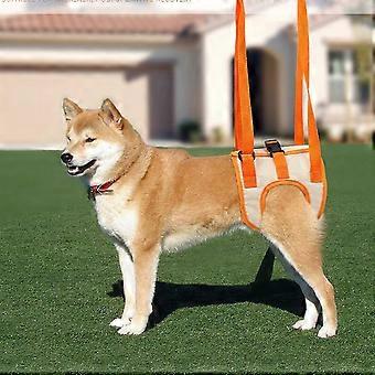 Dog Rear Leg Lifting Support Harness Mesh Breathable Toilet Friendly Double Fixation with Handle for Elderly Injured Disabled Frail Dogs S M L XL