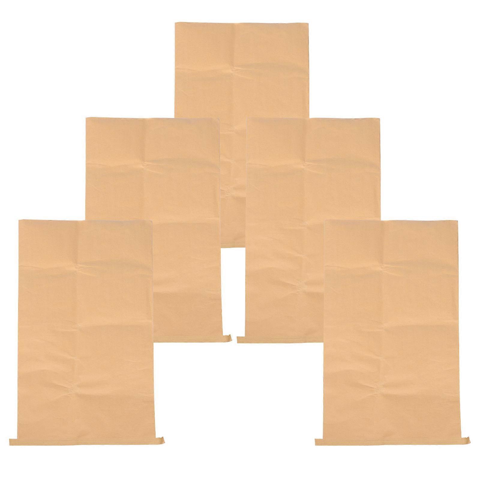 Leaf Collection Bag Reusable Trash Bags Outdoor Use Rectangular Shape Large Capacity 5Pack