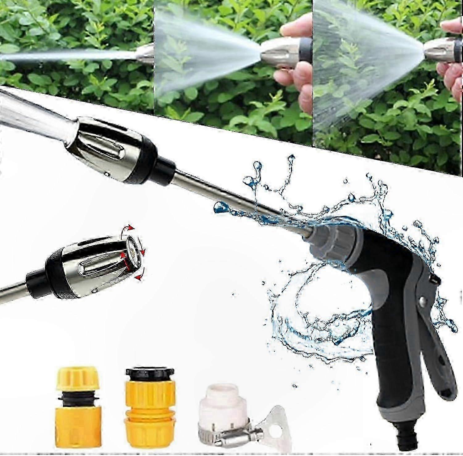 Adjustable High-Pressure Water Spray Nozzle - Multi-Function for Garden & Cleaning
