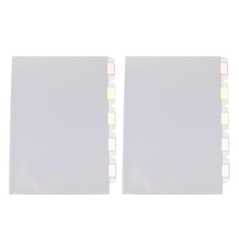 Thickened File Folders for Office Document Storage Holders 2Pcs White Set