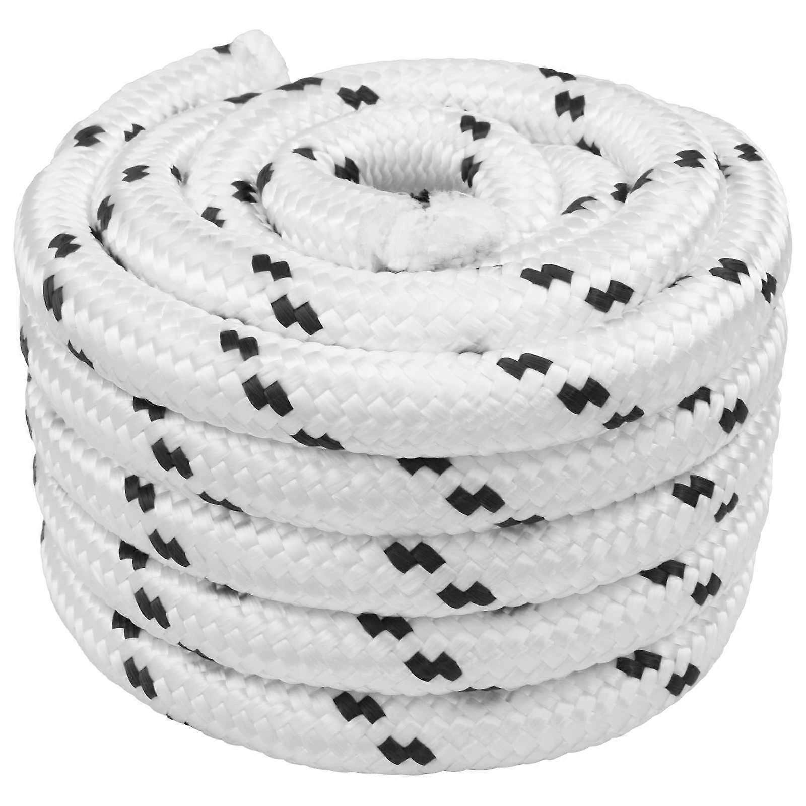 vidaXL Boottouw Wit 50 m Polyester