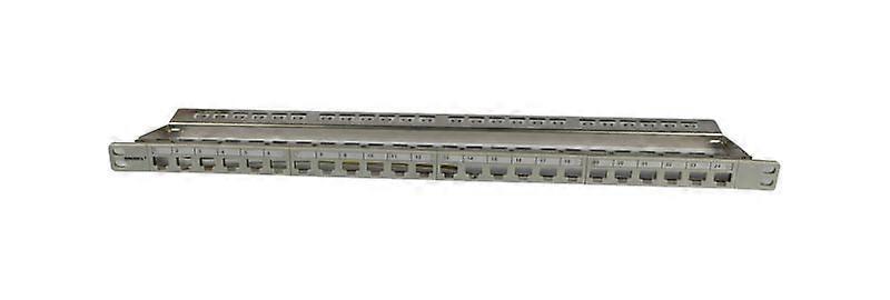 Keystone, Modulschrank, 19"-Patchpanel für 24xTP-Module, 0,5 HEY, hellgrau, Synergy 21,