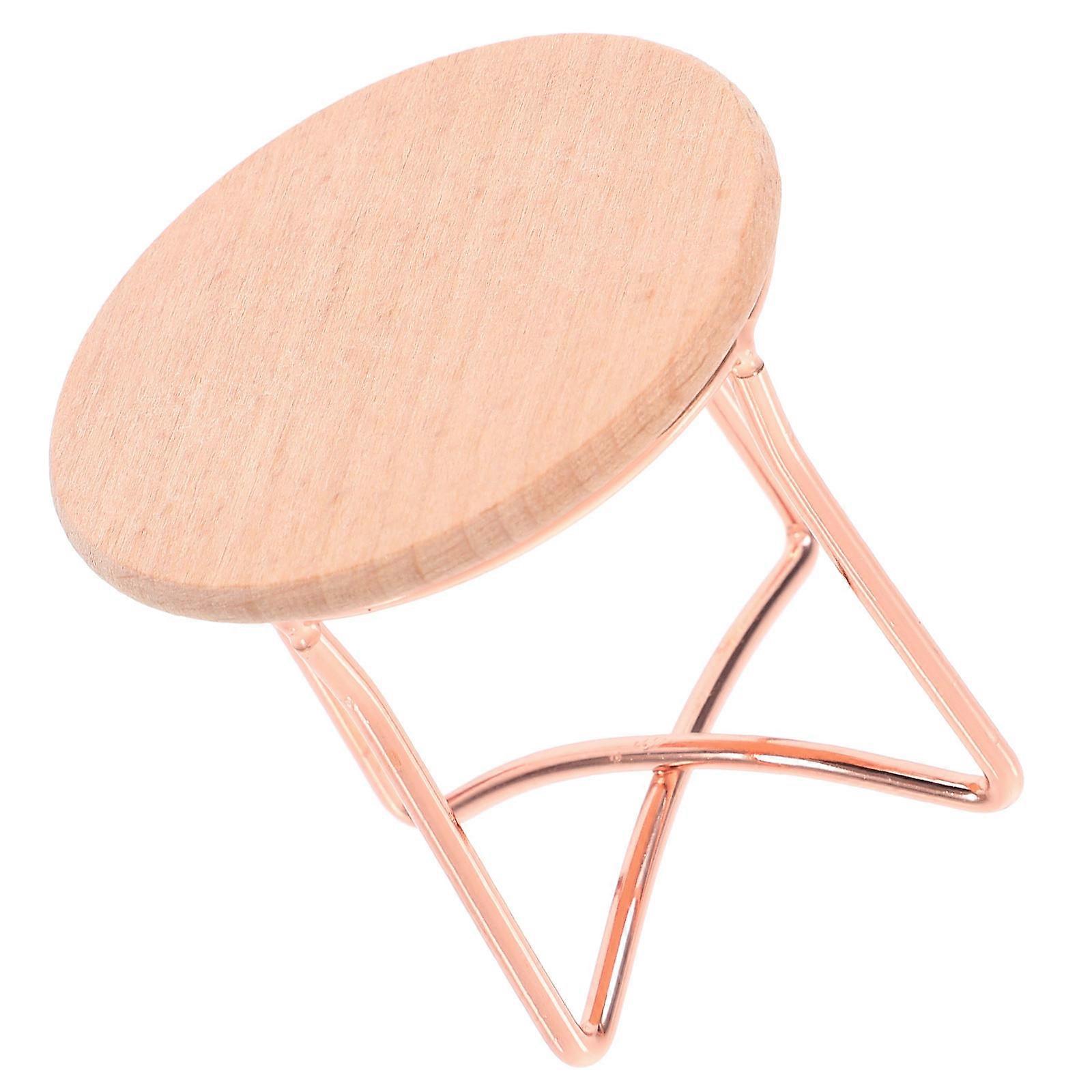Mini End Table Wooden Tea Table Model for Doll House Use