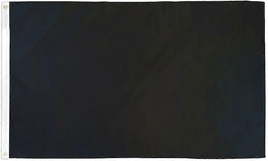 Black Solid Color Flag Outdoor Nylon Durable Plain Flag Style-1105