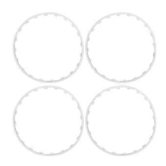 4PCS 20in Wheel Rim Protection Ring Wheel Edges Trim Tire Decoration Accessories Replacement For Tesla Model Y White