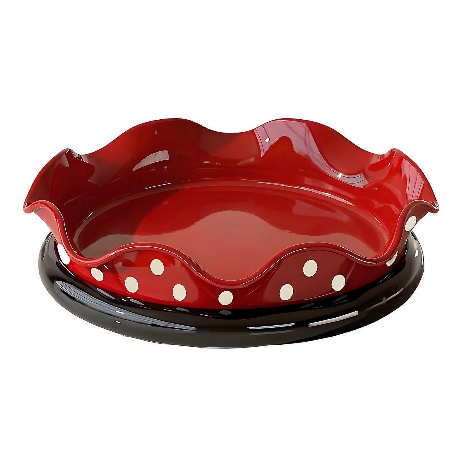 Rotating Fruit Bowl With Drain Function For Efficient Kitchen Storage And Freshing Preservation Multicolor