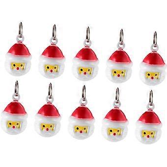 10pcs Weihnachtsglocken Weihnachtsmann Hundehalsband Glocke Mini Glocke Anhänger Weihnachten Hund Kostüm Zubehör Katzenhalsband Charme