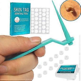 20-delige Micro Band Niet-giftige Gezichtsverzorging Mole Wrattenhulpmiddel voor Kleine tot Middelgrote Blauwe Huid Tag_Lucky_B