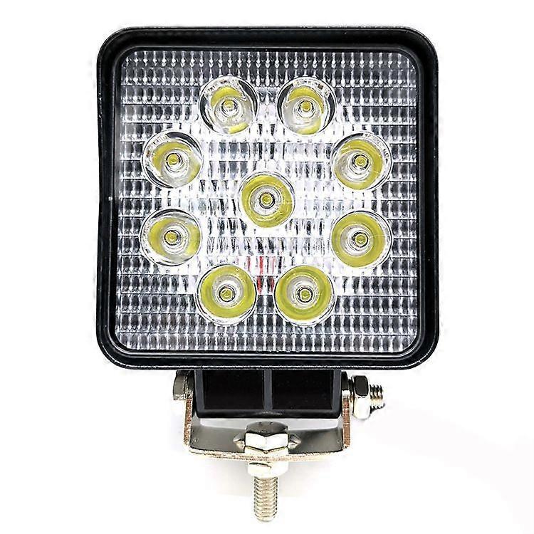 27W square LED work light - cigar lighter