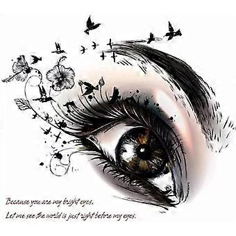 Beautiful Eyes Wall Stickers Living Room Bedroom Background Home Decorations Art Decals Poster Removable Sticker Wallpaper - -