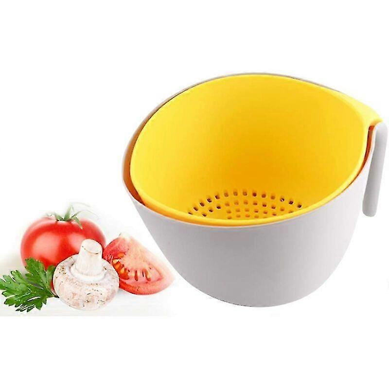 Kitchen Plastic Double Layer Drain Basket Gift