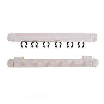 Estante para tacos de billar de madera de colores surtidos para almacenamiento en pared (1 juego)