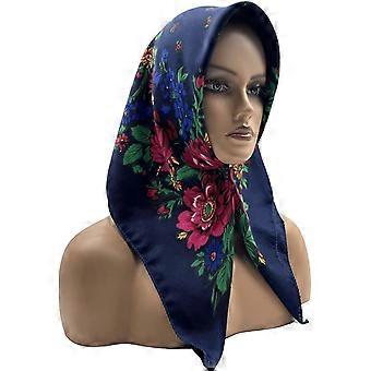 Women's fashion printed headscarf Russian square dust-proof sun protection shawl