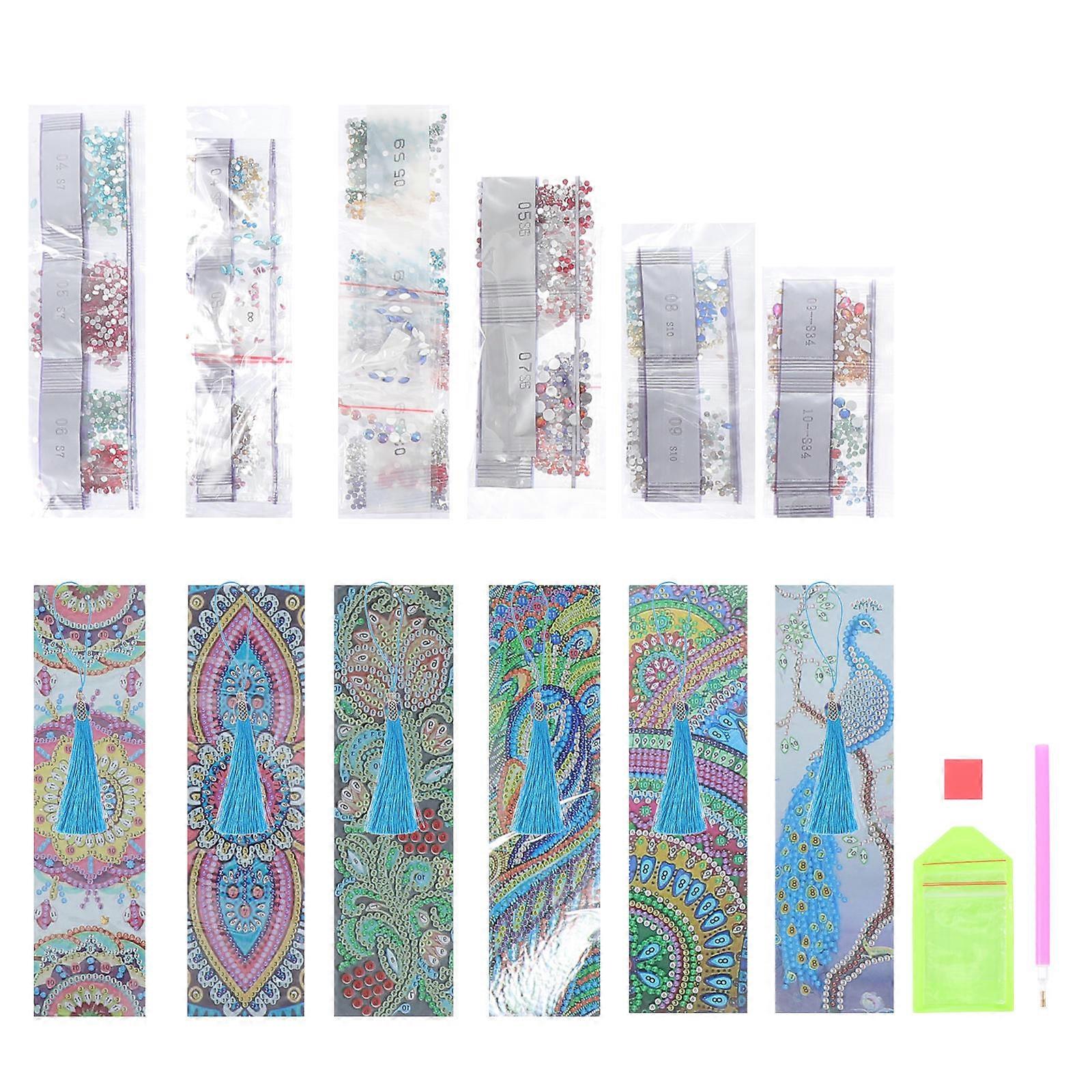 Book Gift 6Sets Diamond Picture Bookmarks for Note Marking