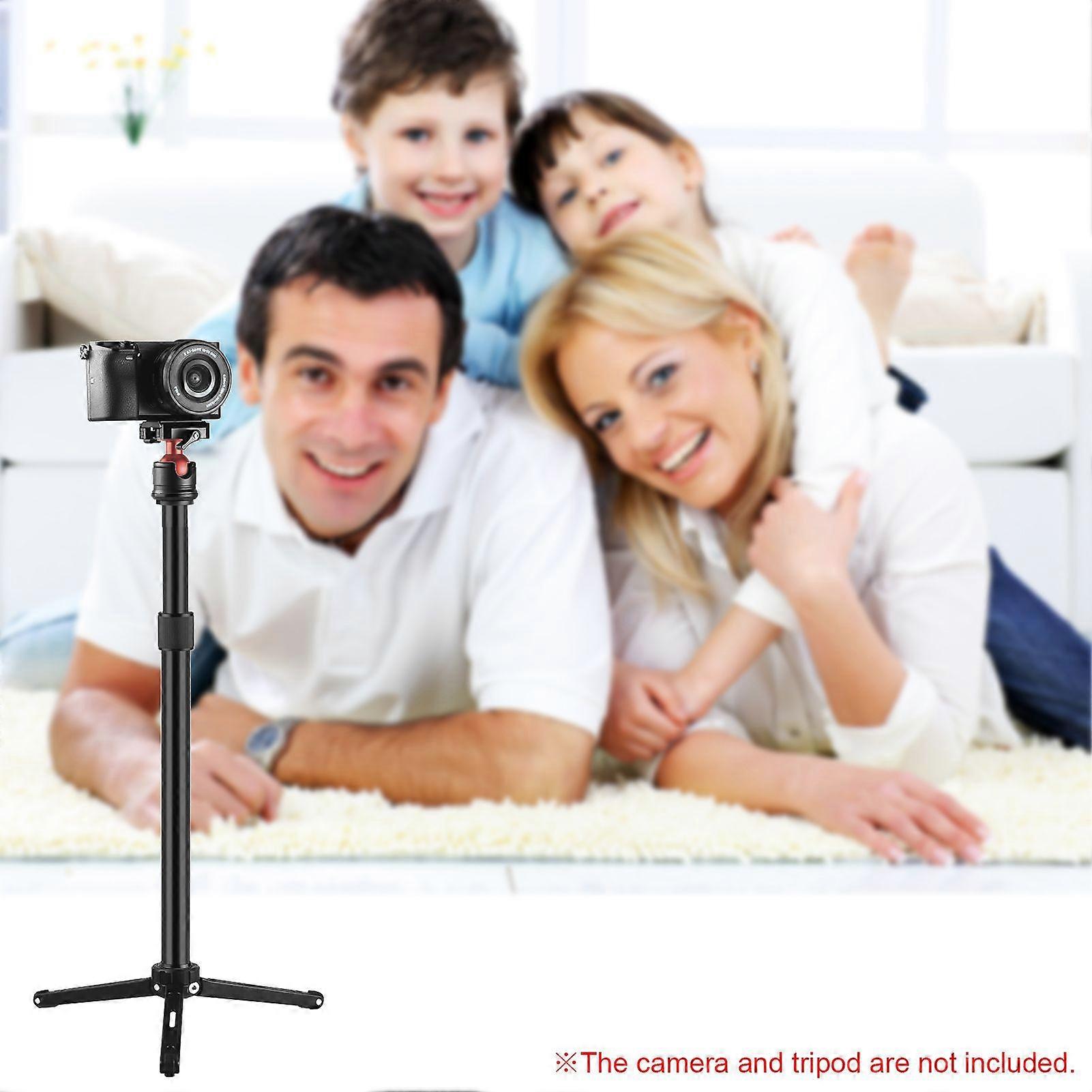 AdjustableTripodExtensionRodPhotographyExtensionPolewith1/4InchScrewAdjustableLength33~60cmCompatibleWithCamera