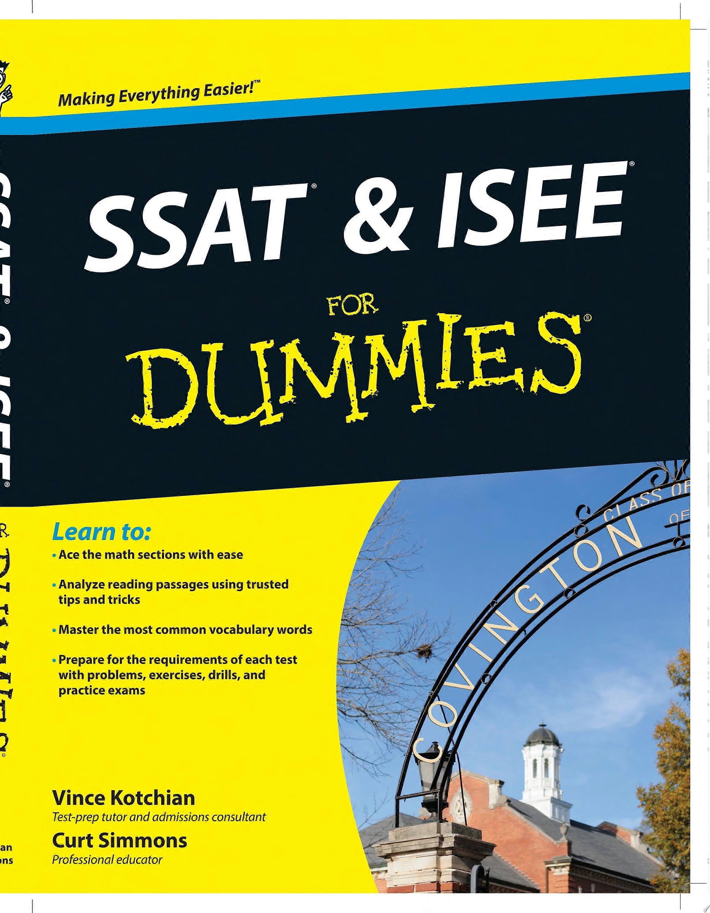 Ssat and isee for dummies