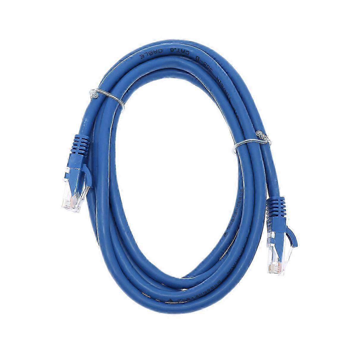 CAT6 Ethernet Patch Cable Blue 2m Data Transfer For Routers 1Pcs