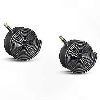 Brompton 16x1 3 8 inch inner tube with schrader valve 37 349 replacement for folding bikes 2 pack