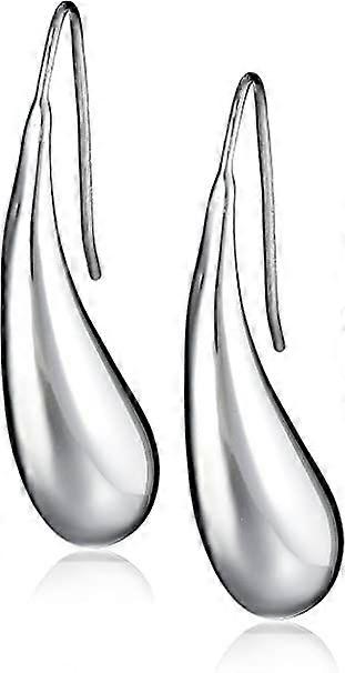 Sterling Silver Teardrop Earrings-2pcs