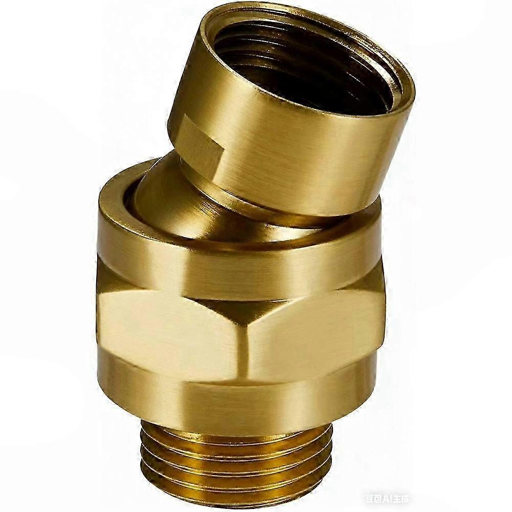 Shower Head Swivel Ball Adapter, Solid Brass Adjustable Shower Arm Extension