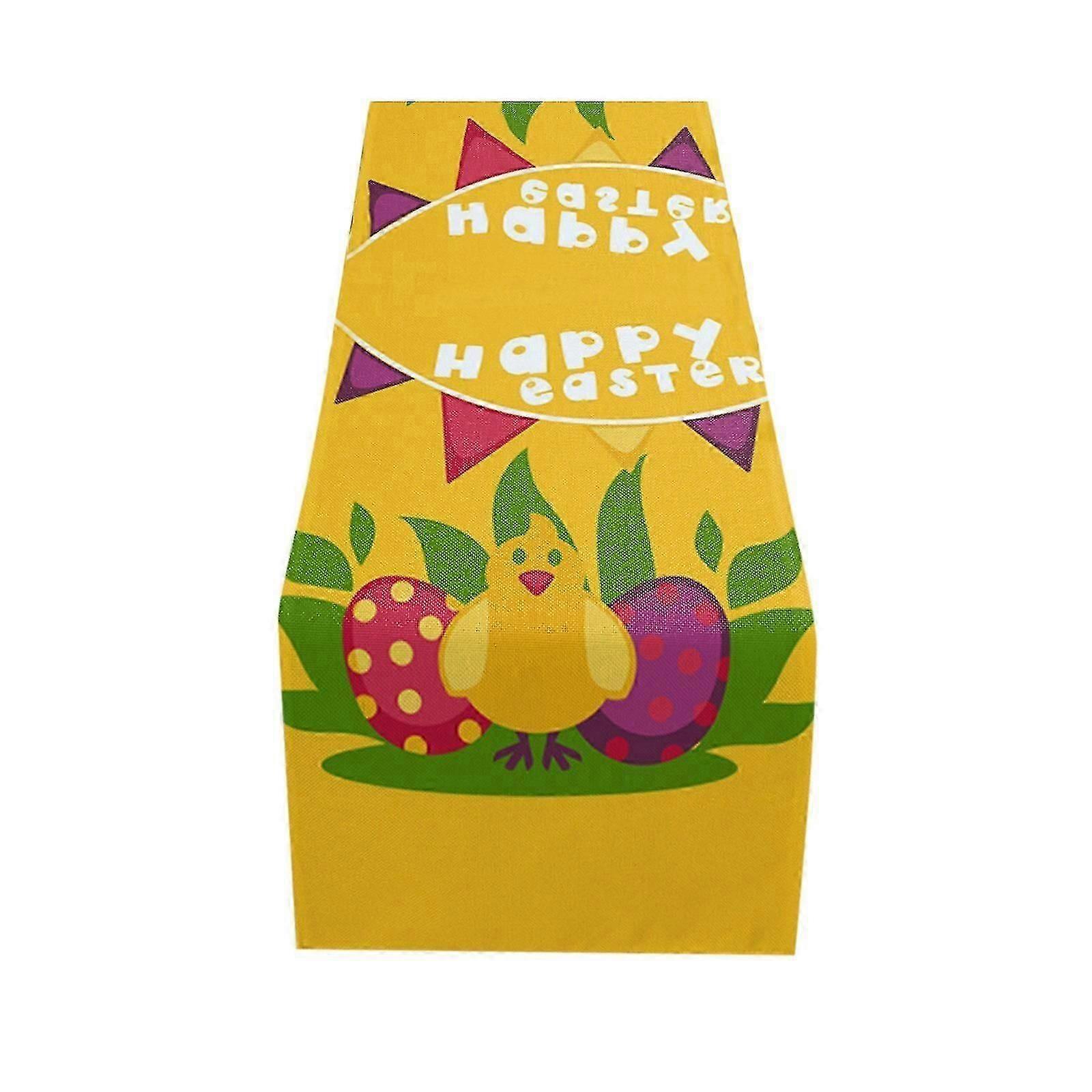 Easter Bunny Table Runner, Easter Holiday Kitchen Dining Table Runner For Home Q