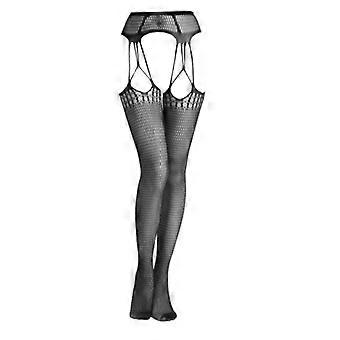 Simplejewel Fishnet Thigh High Garter Stockings Patterned Tights for Women Belt Set / Suspender Pantyhose for Girl