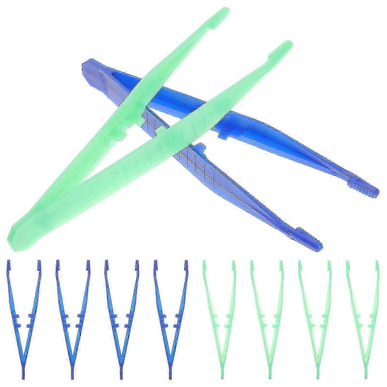 Lash application tweezers for stylists - 10 pcs colored