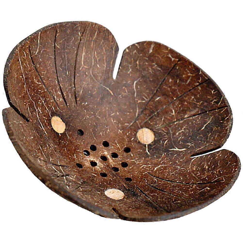 Coconut Shell Soap Dish for Draining 3Pcs Bathroom Soap Box