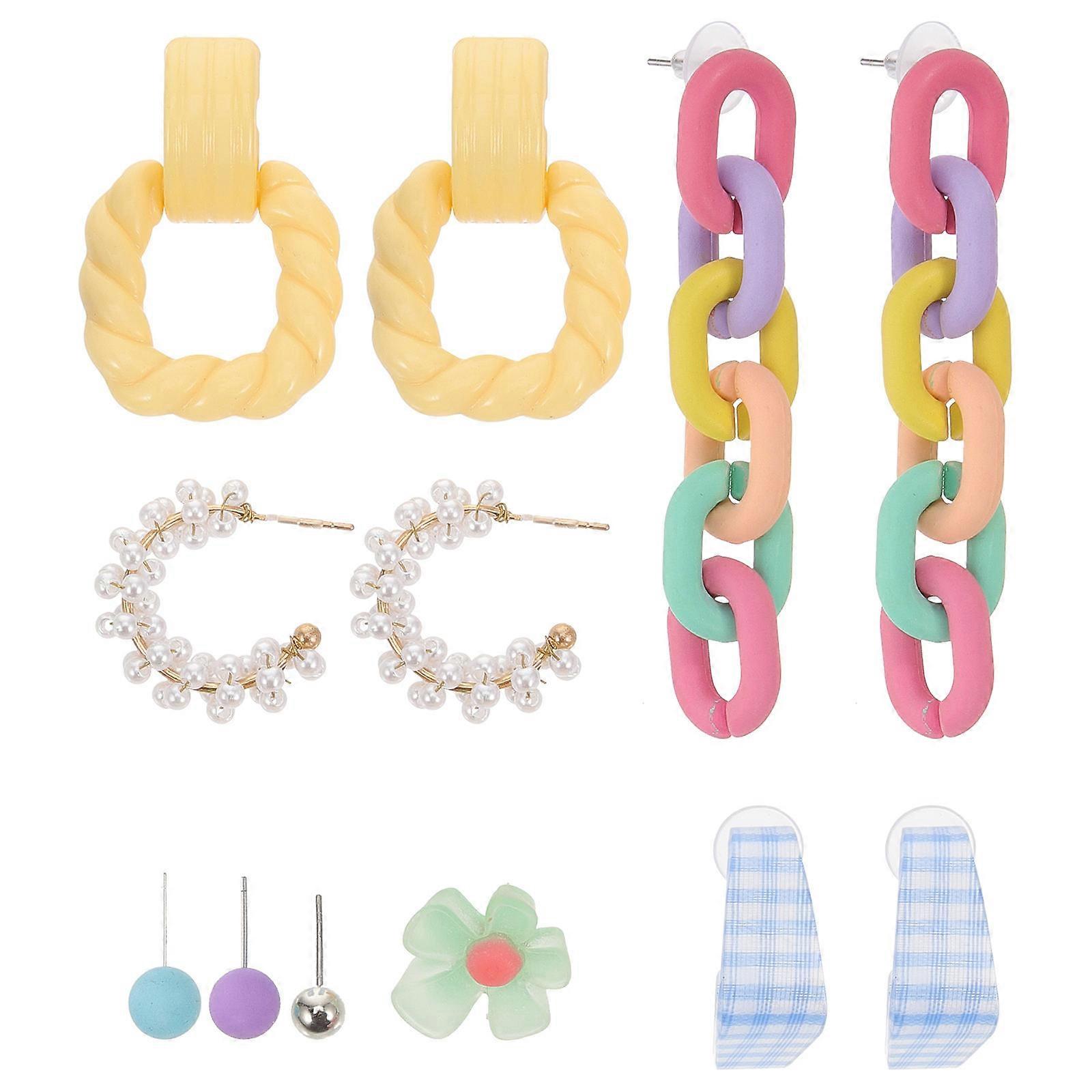 Dangle Earrings Statement Earrings for Women 2Sets Unique Creative Pair