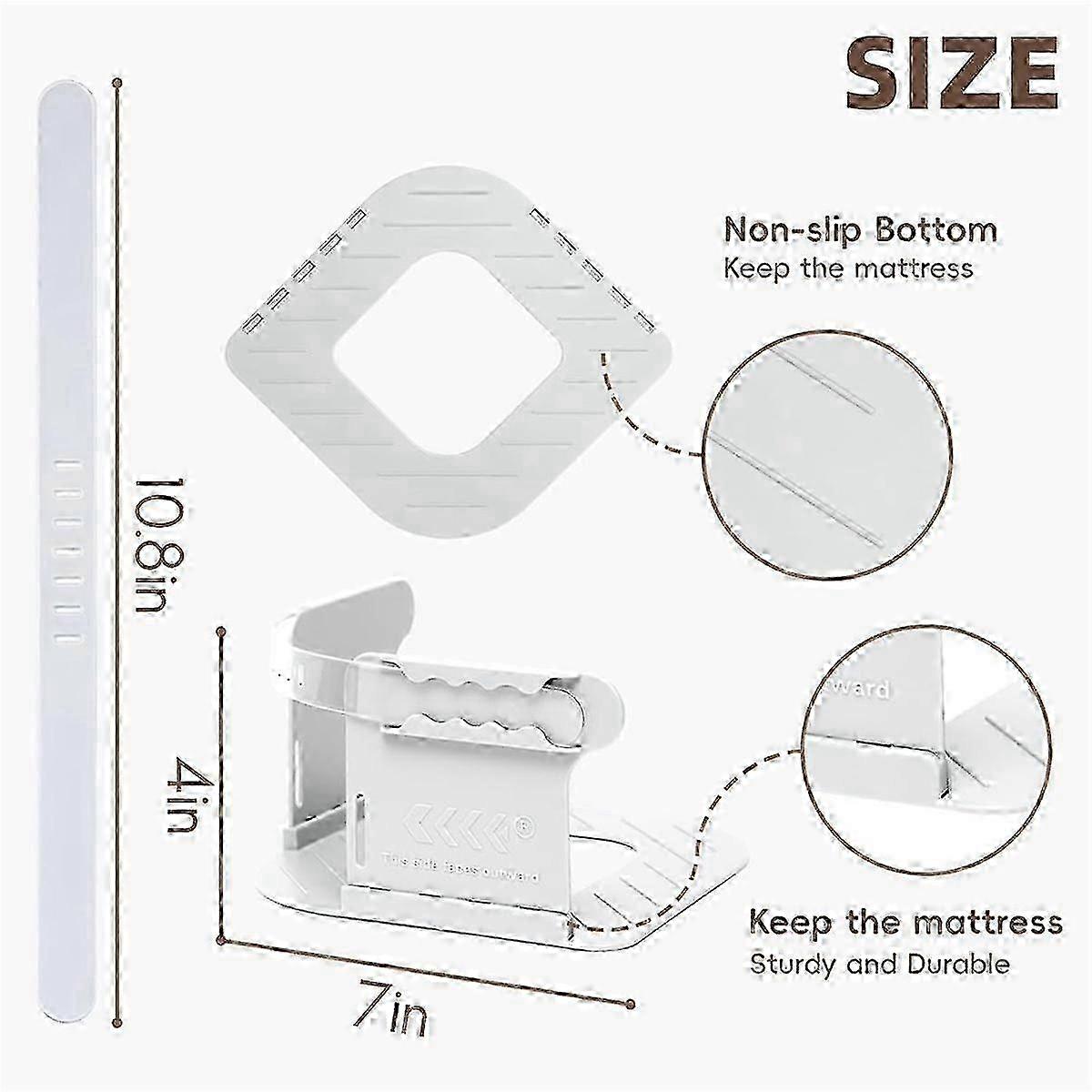 Sturdy Mattress Sheet Holder with Secure Lock Strips, 4pc