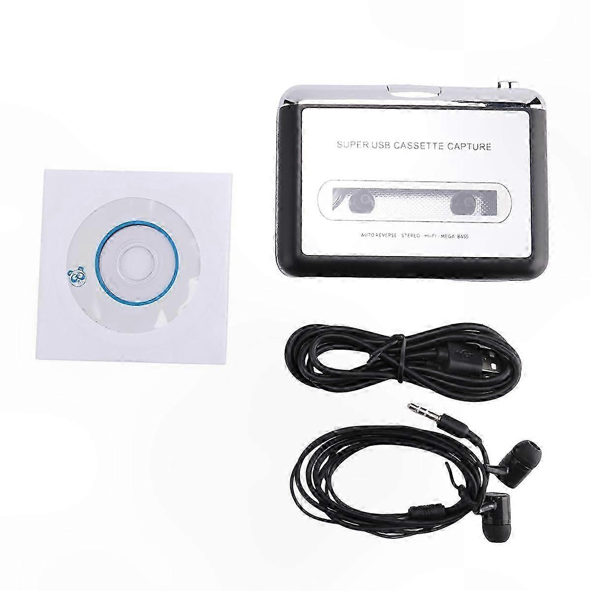 USB Cassette Player with MP3 Conversion for PC and Laptop Audio Transfer