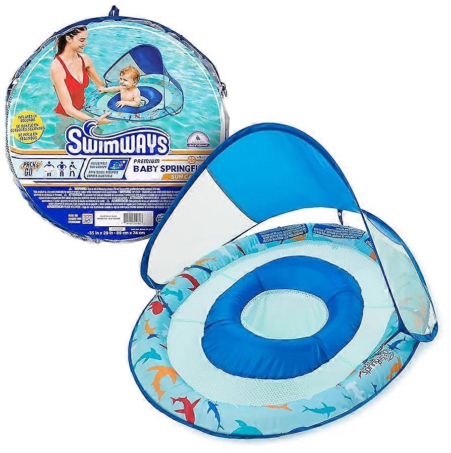 Premium SpringFloat Sun Canopy Pool Lounger - Limited Edition