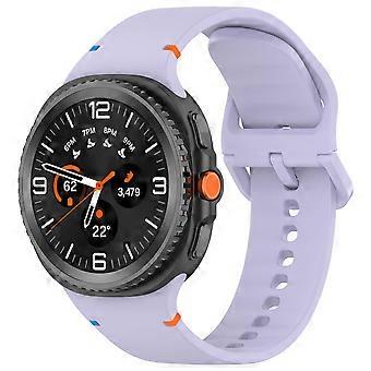 Galaxy Watch 8 Band Purple No‑Gap Soft Silicone Strap Compatible with Samsung Galaxy Watch 8 Classic 46mm 44mm 40mm
