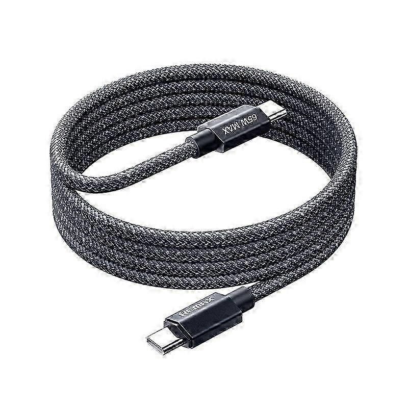 65W PD Braided Type-C Cable Aluminium LED
