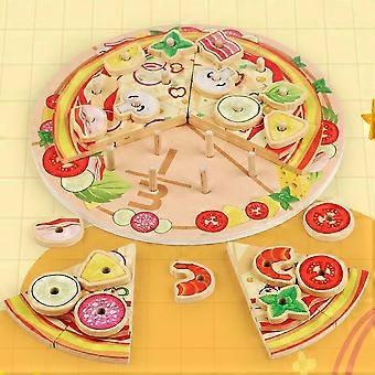 Pizza-Spielzeug aus Holz, mehrschichtig, zum Selberbauen