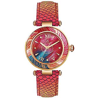 Gc- ladychic Watch for Women Analog Quartz with Cowhide Bracelet Y12002L3