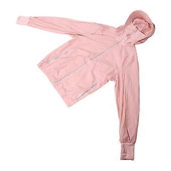 Ropa con aire acondicionado Chaqueta de aire acondicionado de verano Chaqueta de ventilador de enfriamiento Ropa de protección solar de ciclismo M Tamaño Rosa