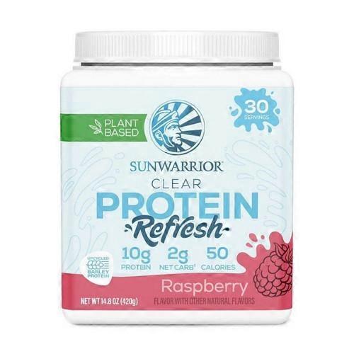 Sunwarrior Raspberry Clear Protein Refresh, 14.81 Oz